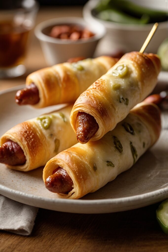 Spicy Jalapeño Popper Pigs in a Blanket