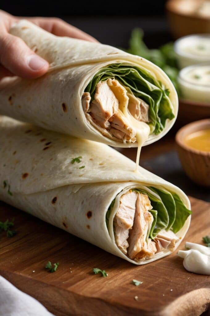 Garlic Chicken Wraps