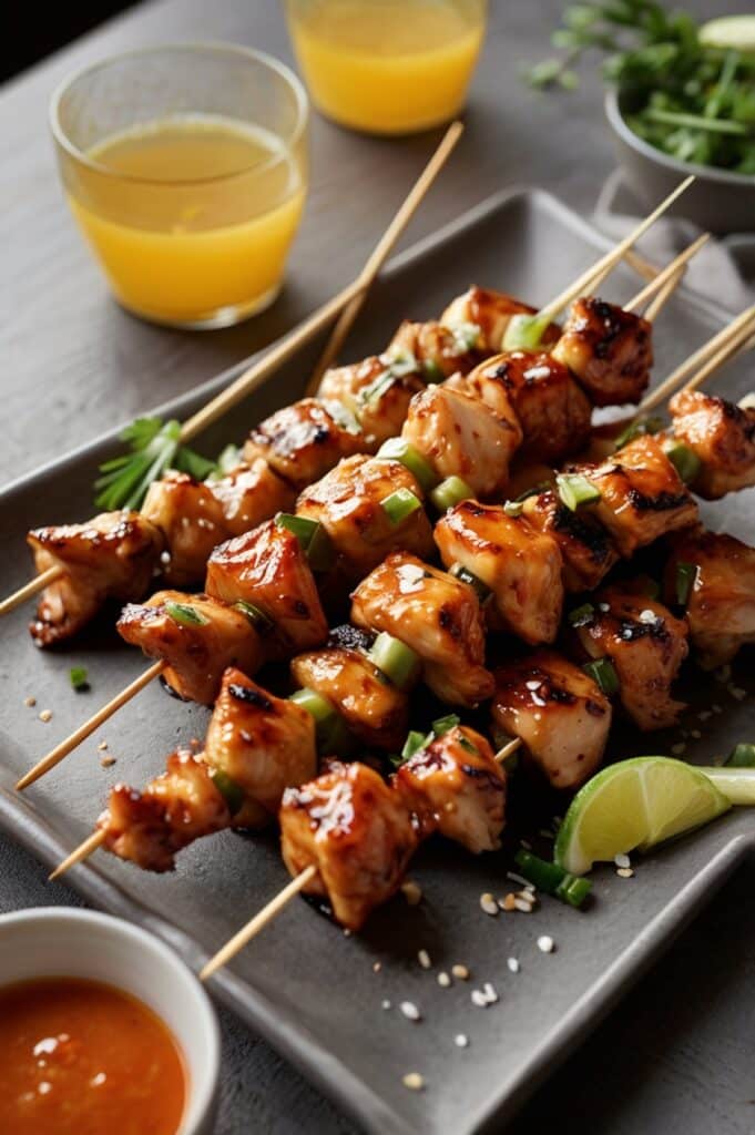 Bang Bang Chicken Skewers