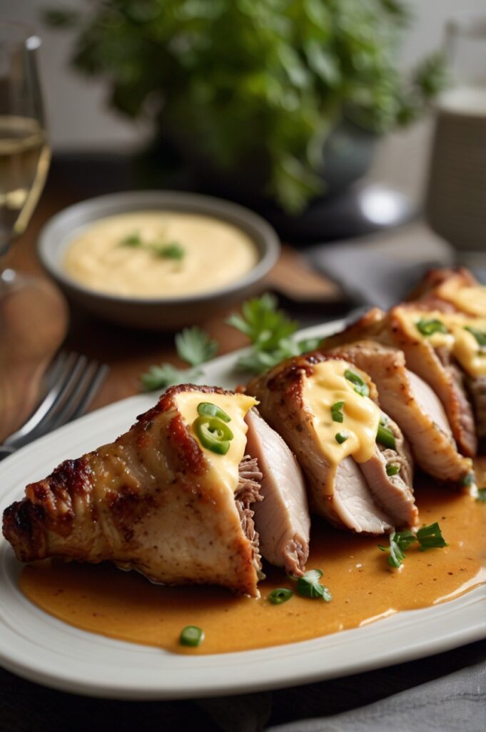 Beef Wrapped Jalapeño Popper Chicken