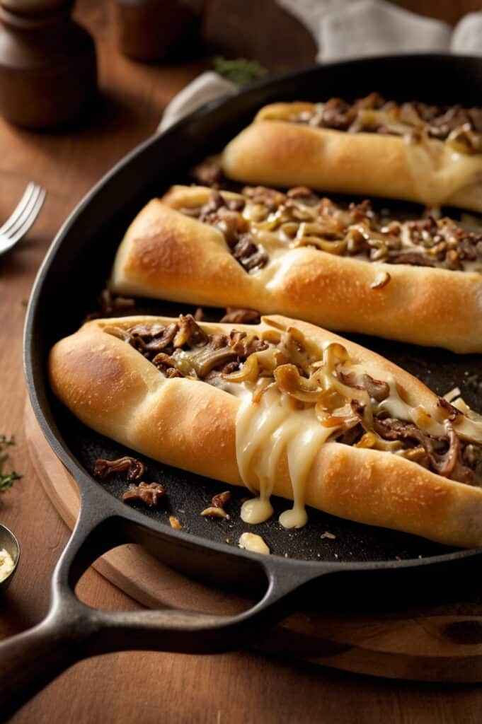 Cheesy & Flavorful Philly Cheese Steak Stromboli Recipe