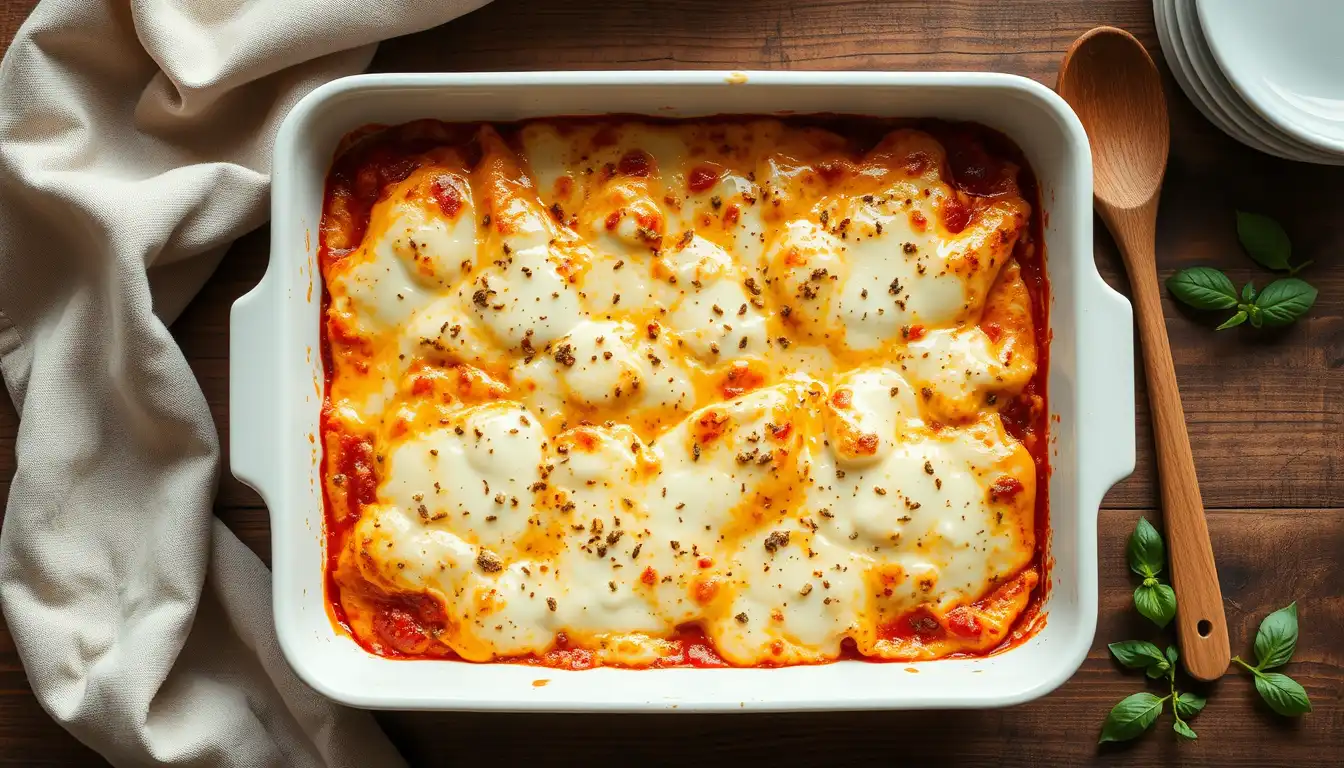 Cheesy Mozzarella Chicken Bake Recipe