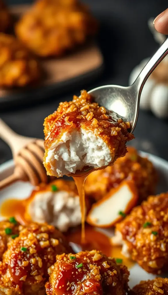Double Crunch Honey Garlic Chicken Recipe
