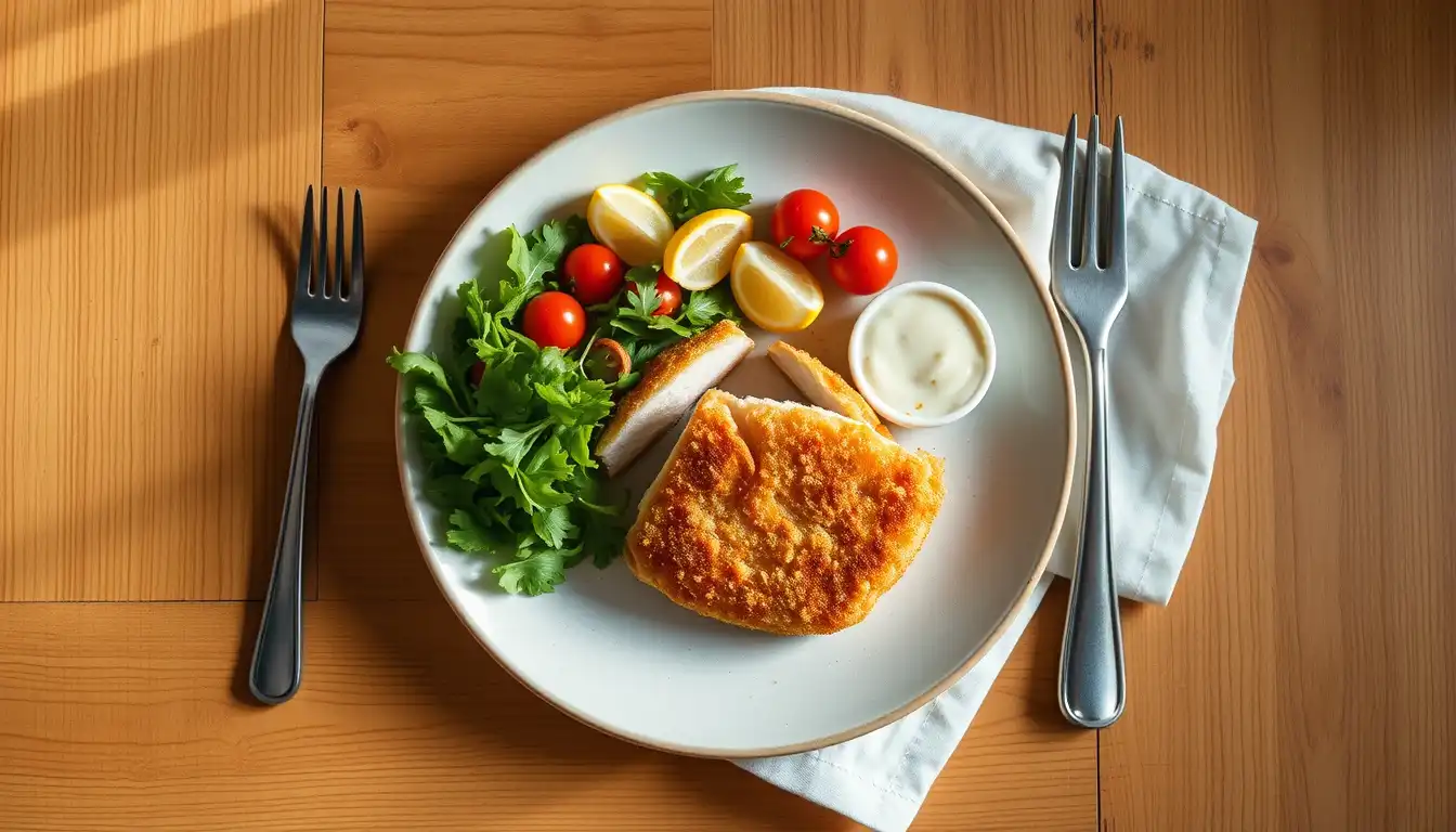 Crispy Baked Chicken Schnitzel