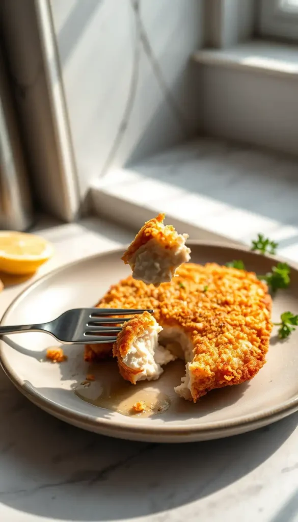 Crispy Baked Chicken Schnitzel