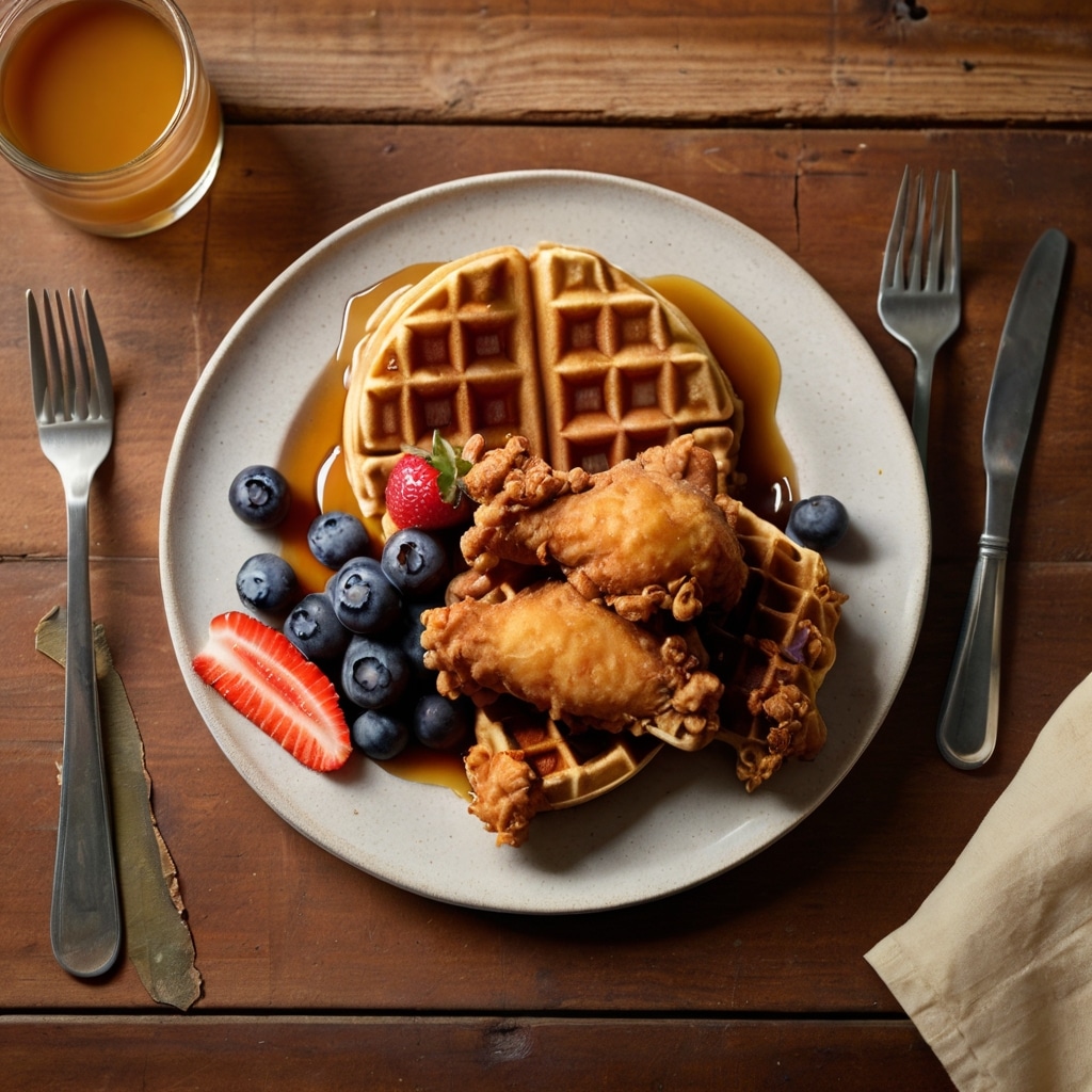 Southern Fried Chicken and Waffles