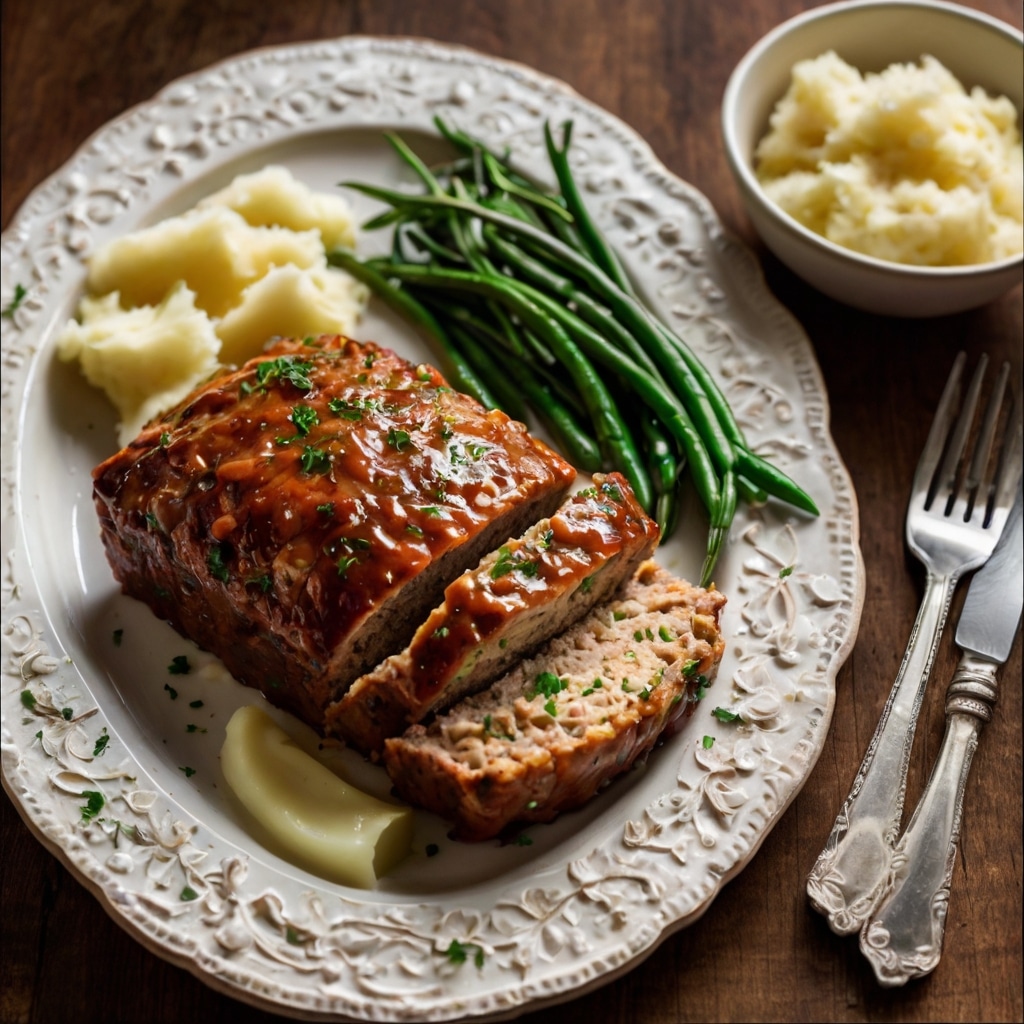 Garlic Parmesan Chicken Meatloaf