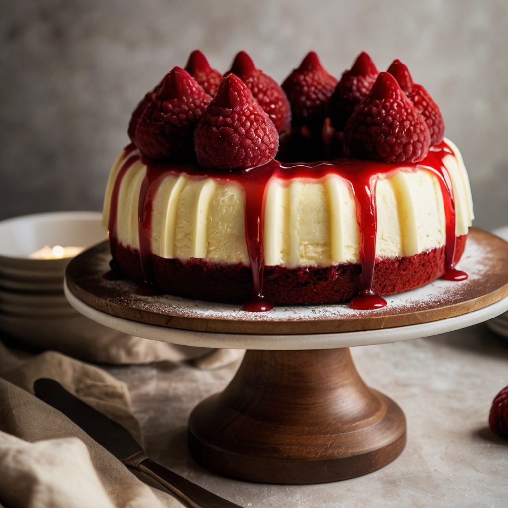 Layered Red Velvet Cheesecake Bundt Cake