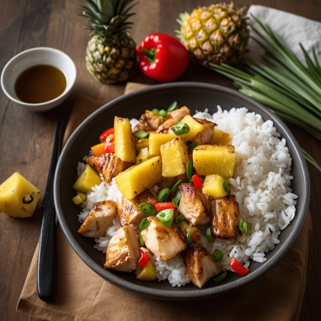One-Pan Pineapple Chicken & Rice