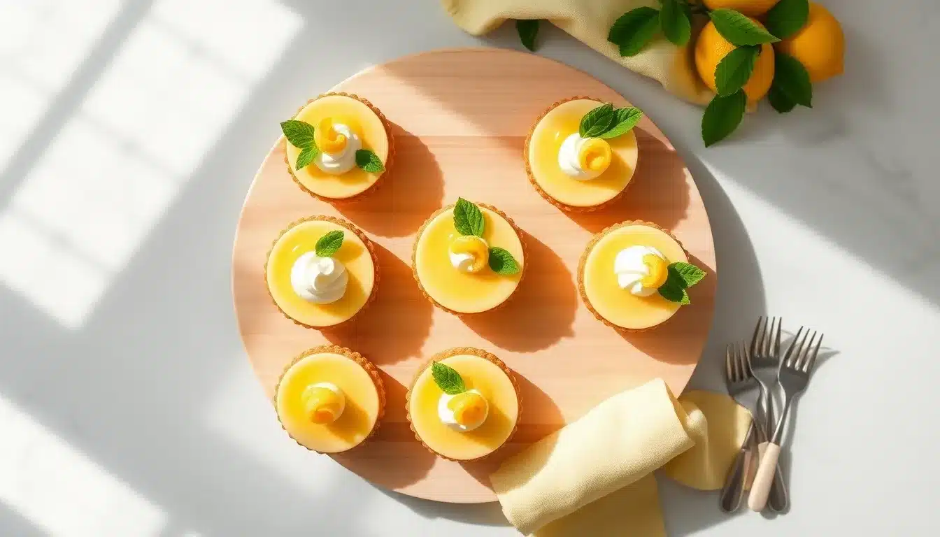 Creamy Mini Lemon Cheesecakes