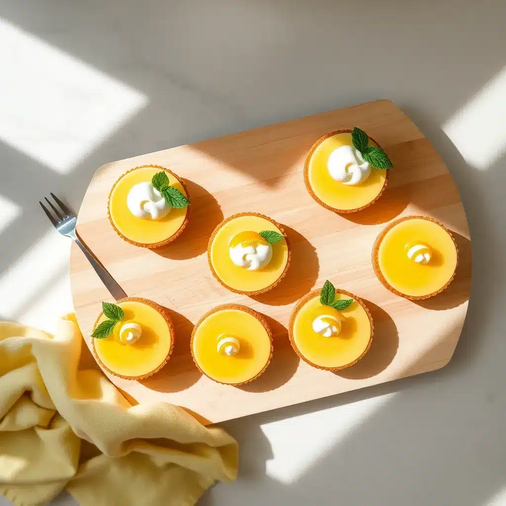 Creamy Mini Lemon Cheesecakes