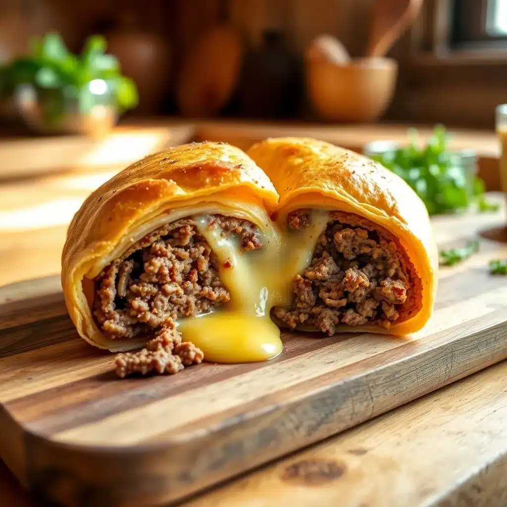 Ultimate Cheesy Ground Beef Roll