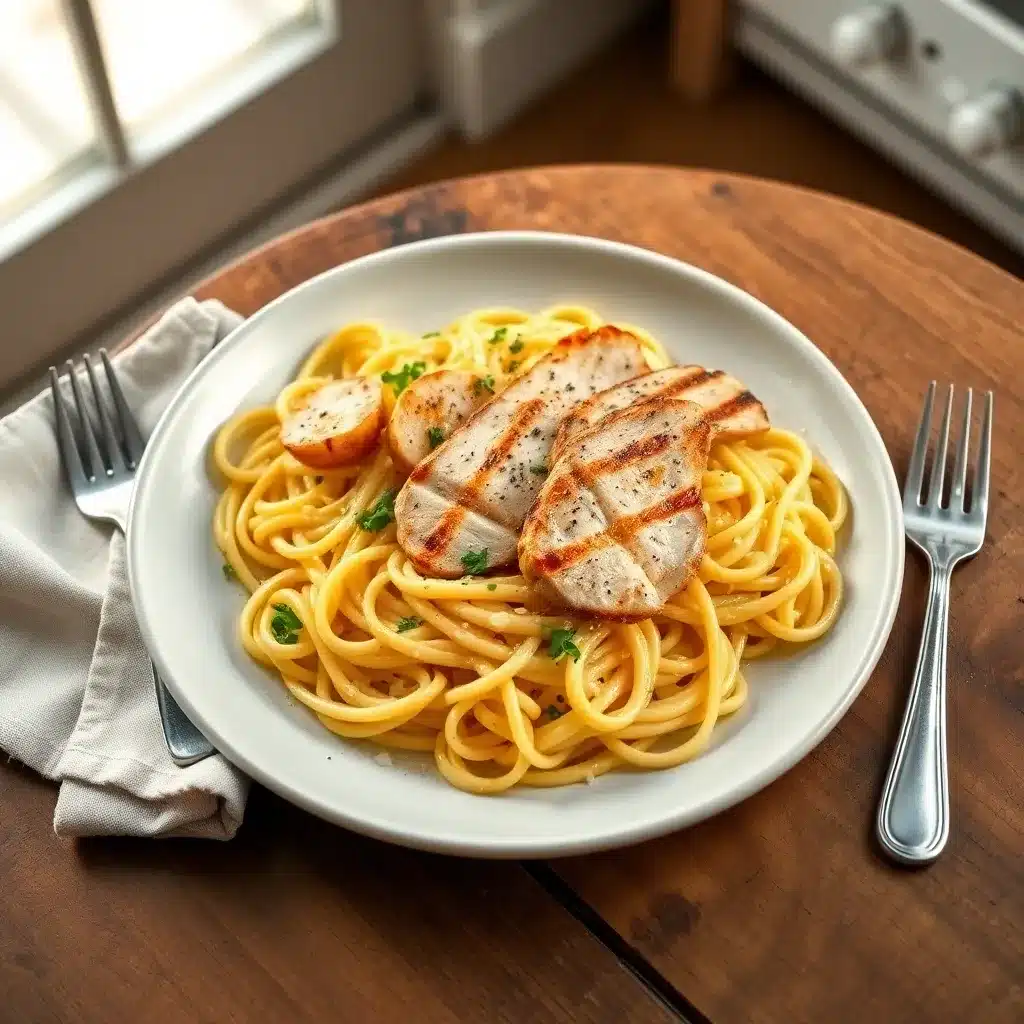 Garlic Butter Chicken Pasta
