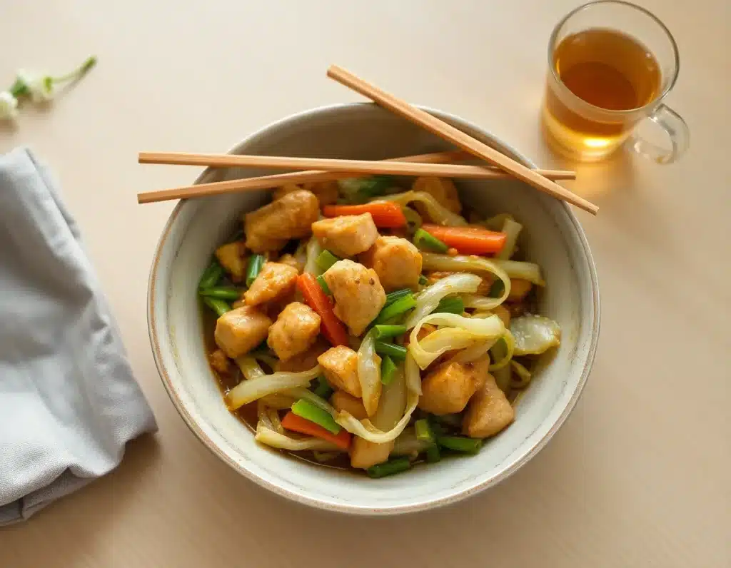 Chinese Chicken Cabbage Stir-Fry