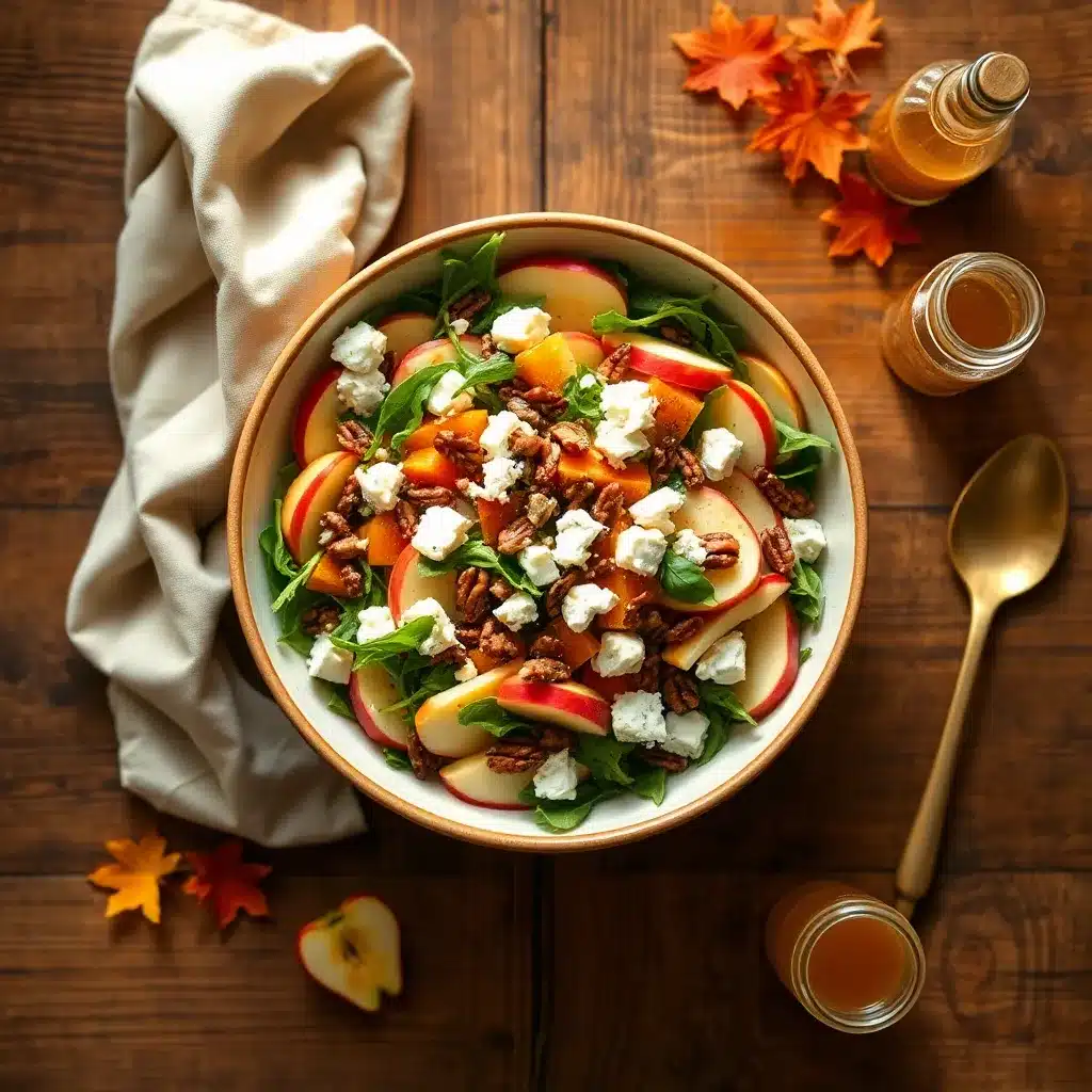 Autumn Harvest Honeycrisp Apple and Feta Salad