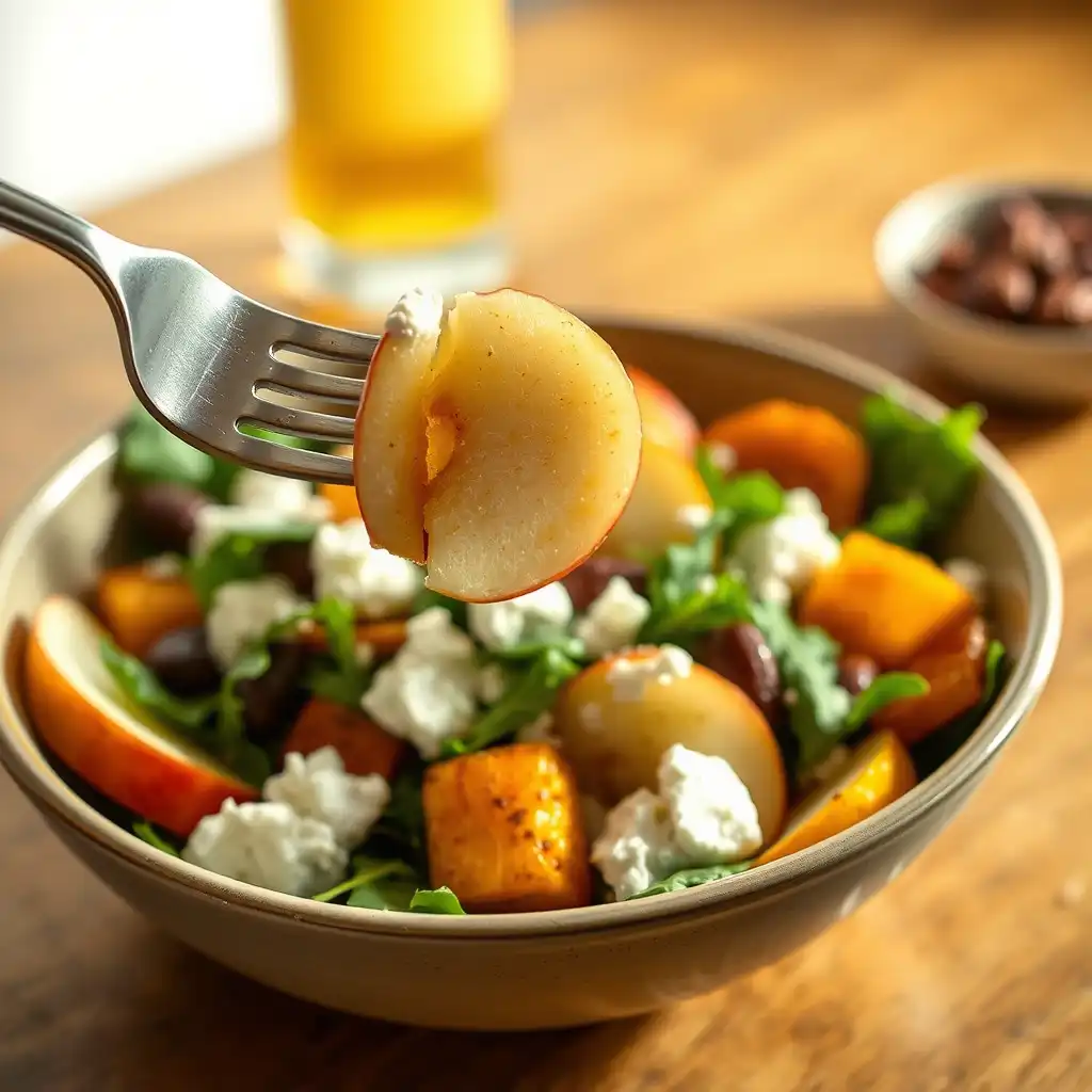 Autumn Harvest Honeycrisp Apple and Feta Salad