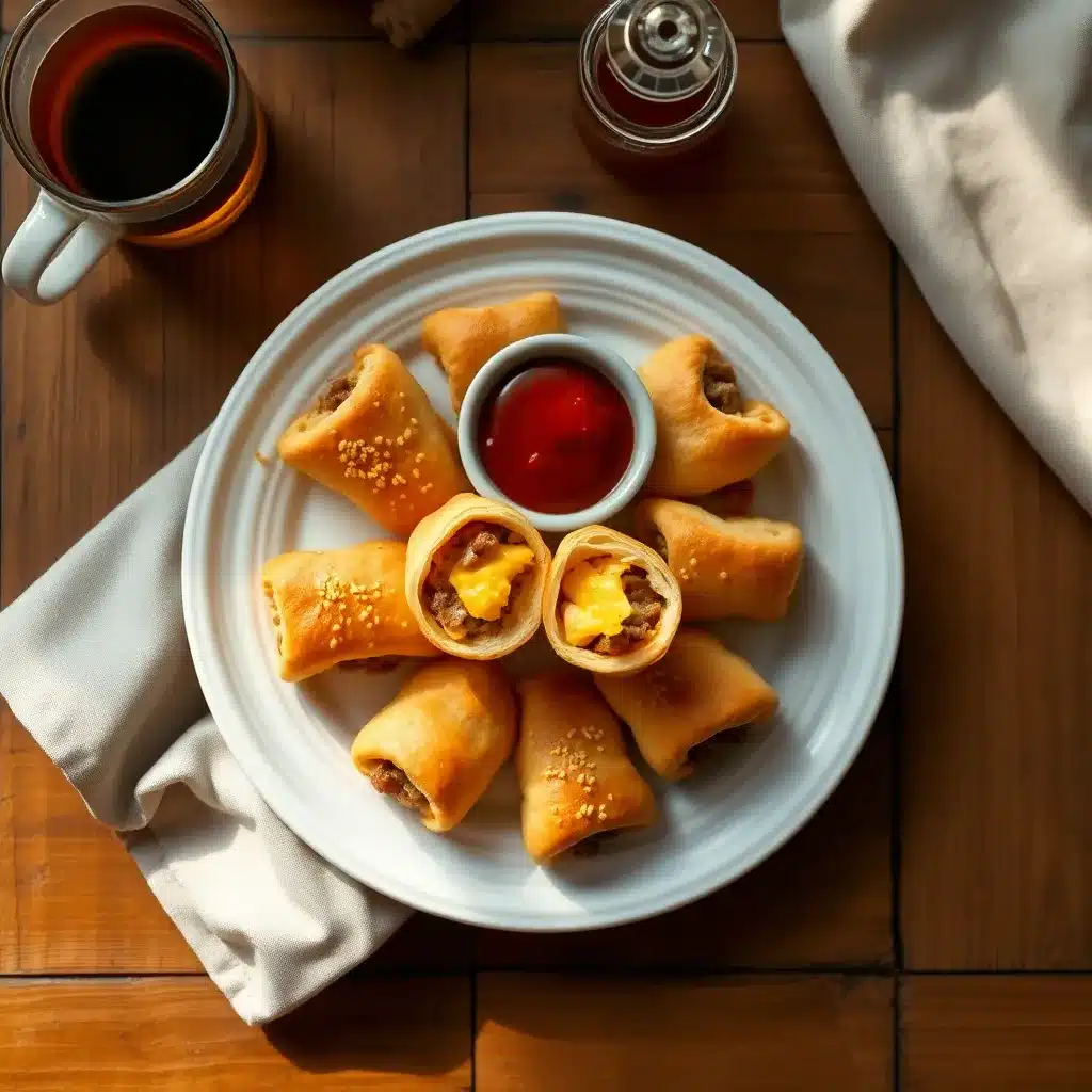 Sausage, Egg and Cheese Breakfast Roll-Ups