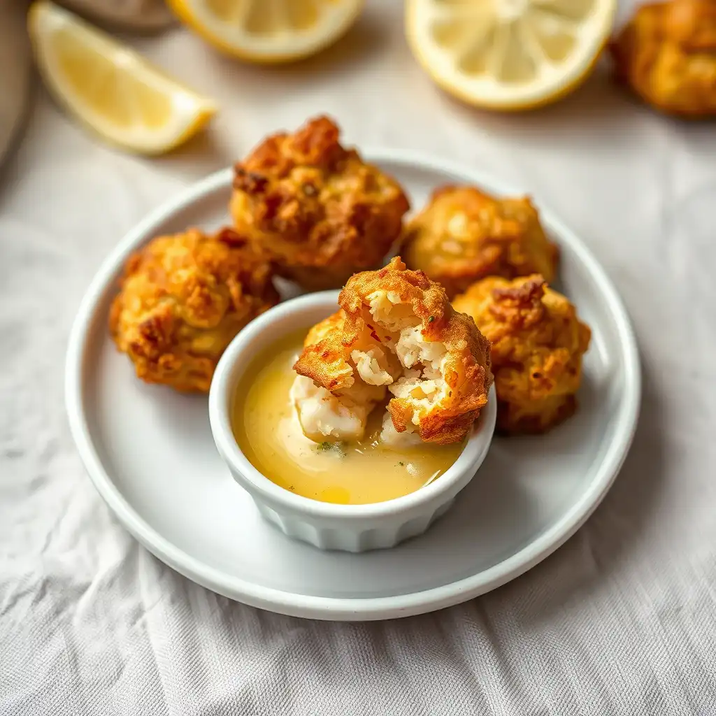 Easy Crispy Lobster Bites with Rich Garlic Butter Dipping Sauce