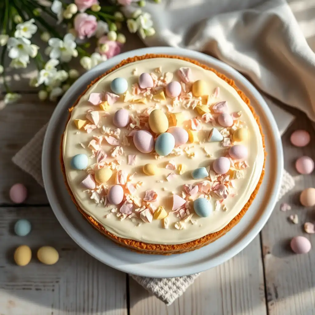Mini Egg Cheesecake recipe with expert tips, creamy filling, and crunchy candy topping. Try it today for a festive, crowd-pleasing dessert!