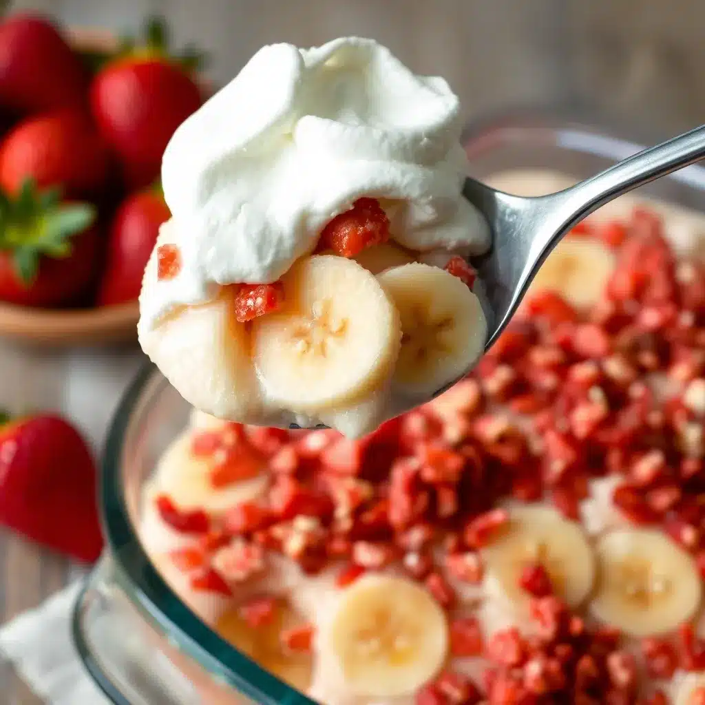 Strawberry Crunch Banana Pudding