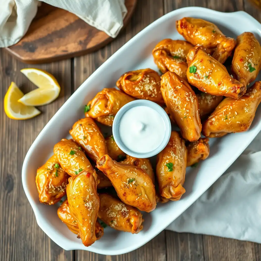 Garlic Parmesan Chicken Wings
