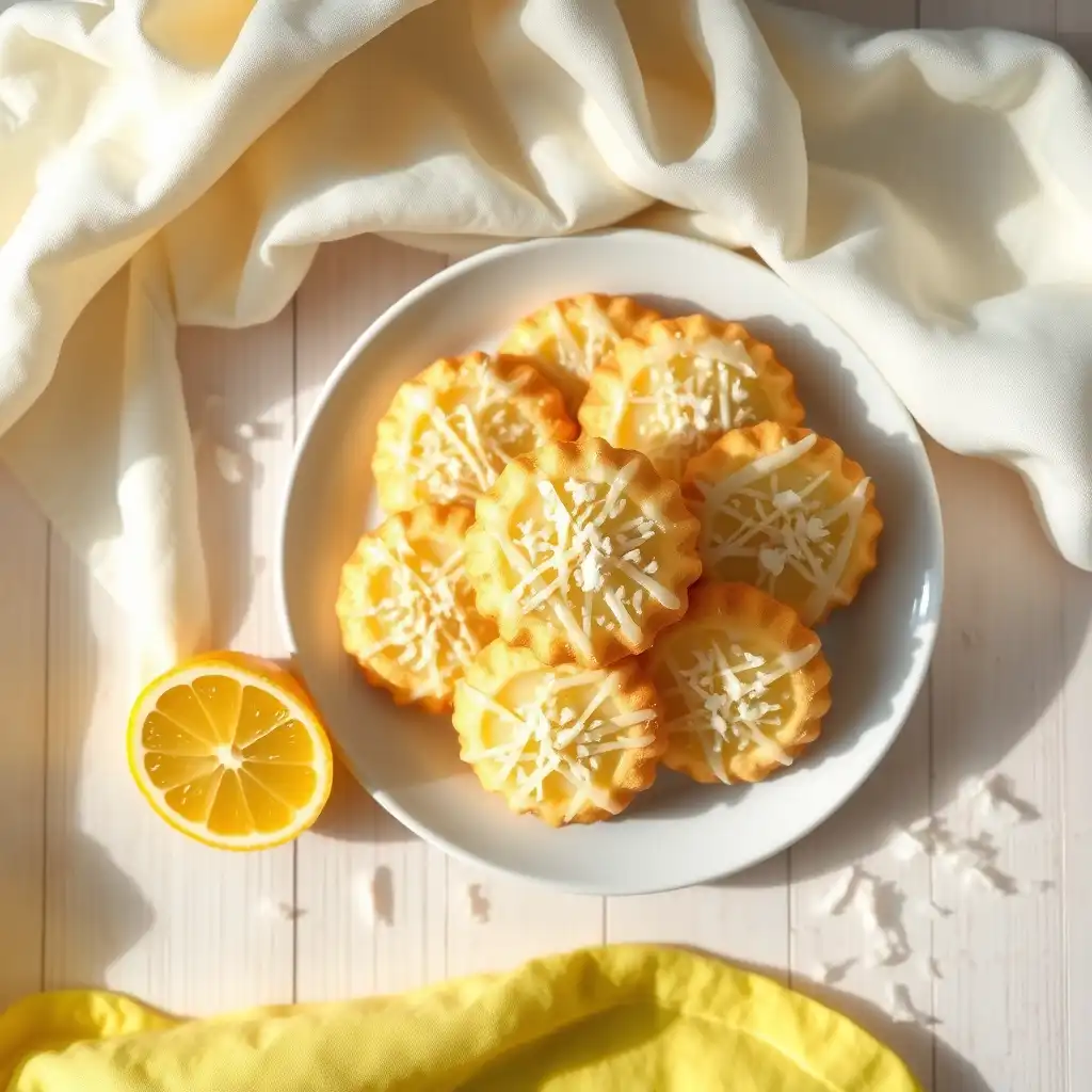 Lemon Coconut Cheesecake Cookies