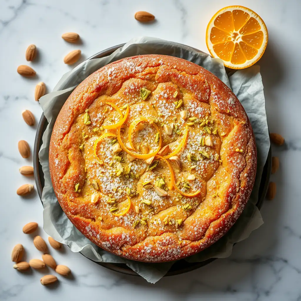 Gluten-Free Orange Almond Cake with Pistachios – Flourless Recipe