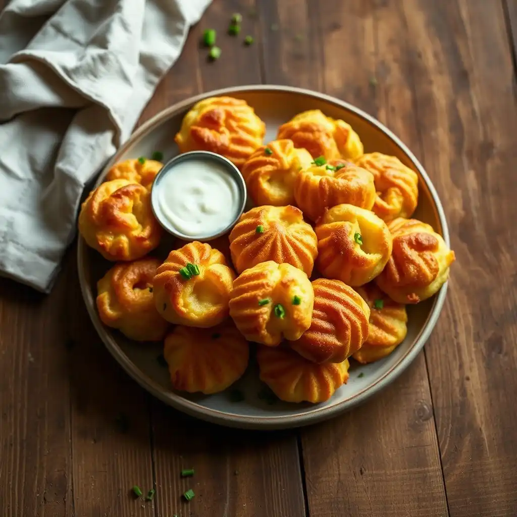 Leftover Mashed Potato Cheese Puffs