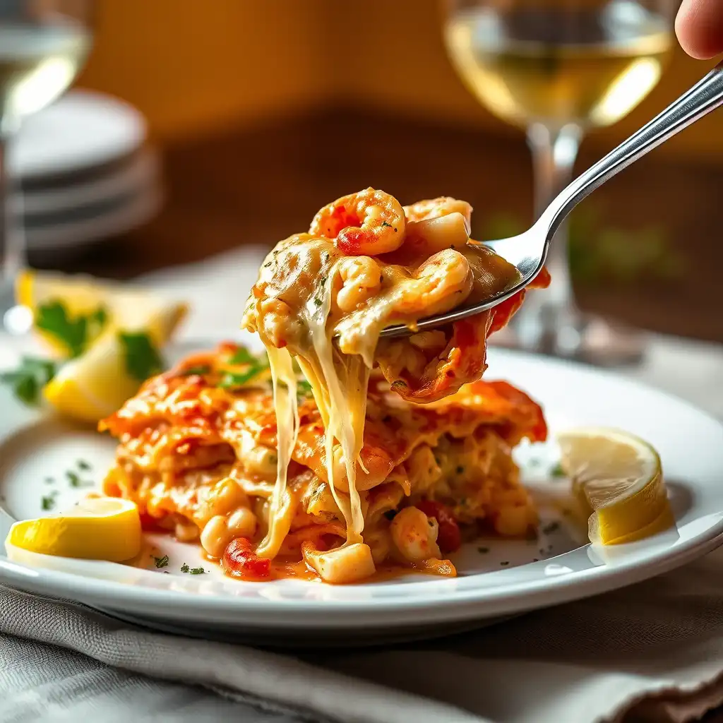 Ultimate Seafood Lasagna with Lobster and Shrimp