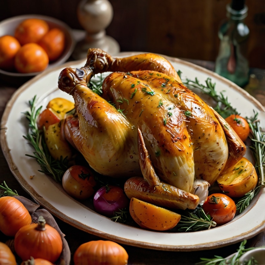 Garlic Herb Butter Roast Turkey