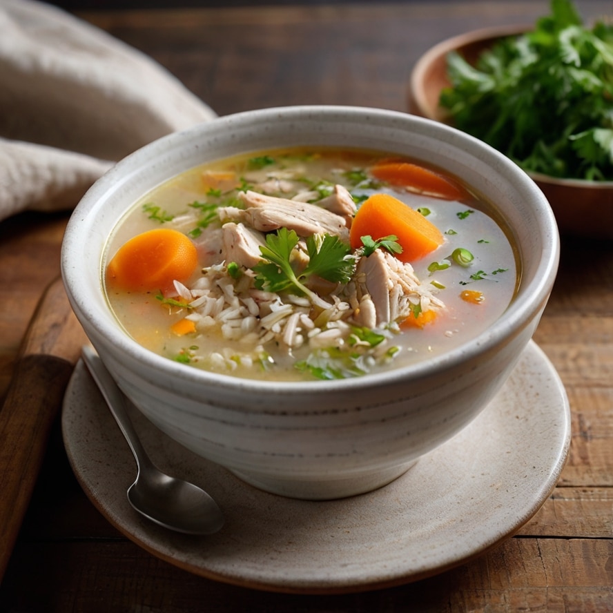 Slow Cooker Chicken & Rice Soup