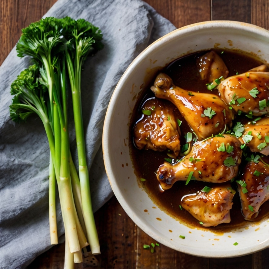Honey Garlic Chicken Thighs (Crockpot)