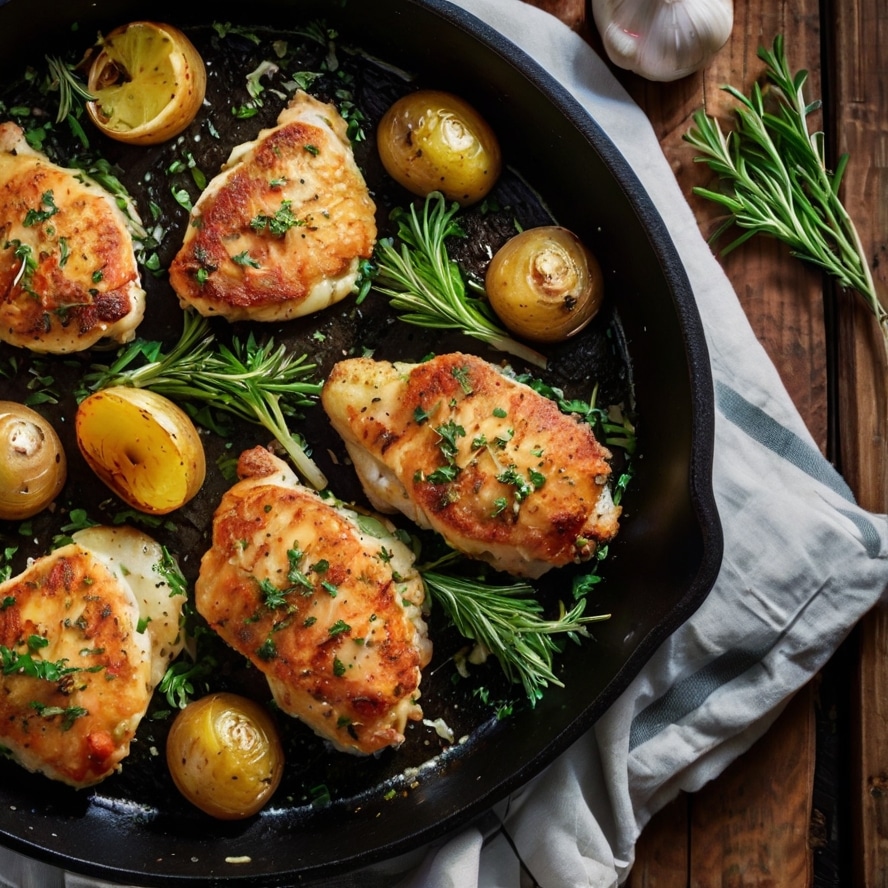 One-Pan Garlic Parmesan Chicken & Potatoes