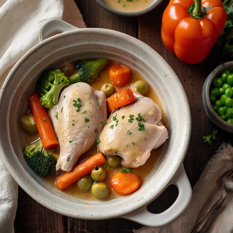 Effortless Crockpot Angel Chicken