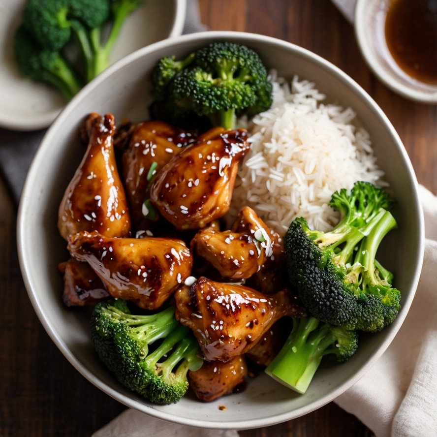 Sticky Chicken & Broccoli (Takeout Style)