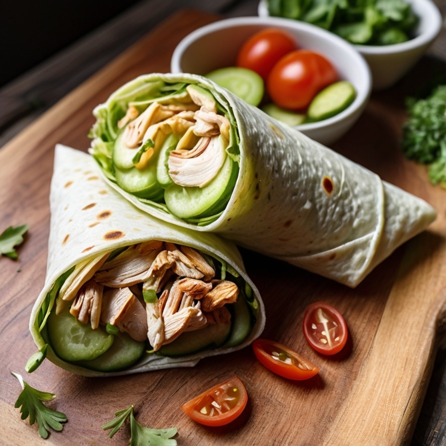 Garlic Chicken Wrap