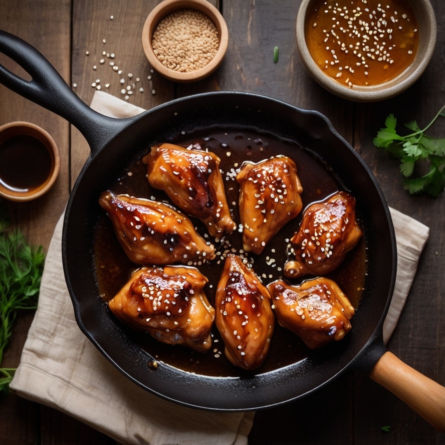 One-Pan Sticky Honey Garlic Chicken
