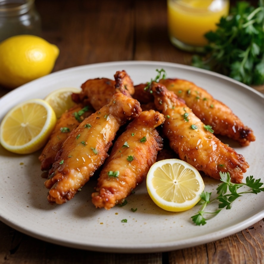 Crispy Honey Lemon Chicken Tenders