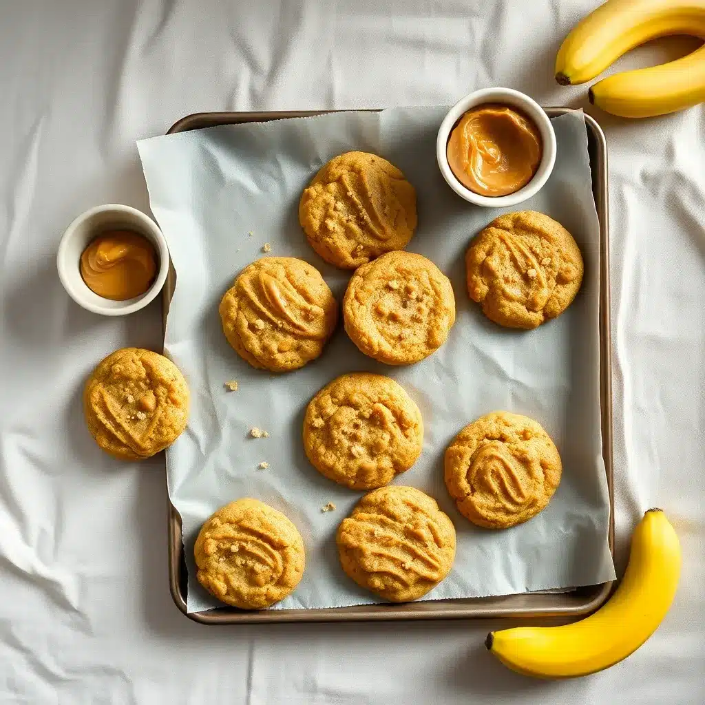 Healthy Peanut Butter Banana Cookies