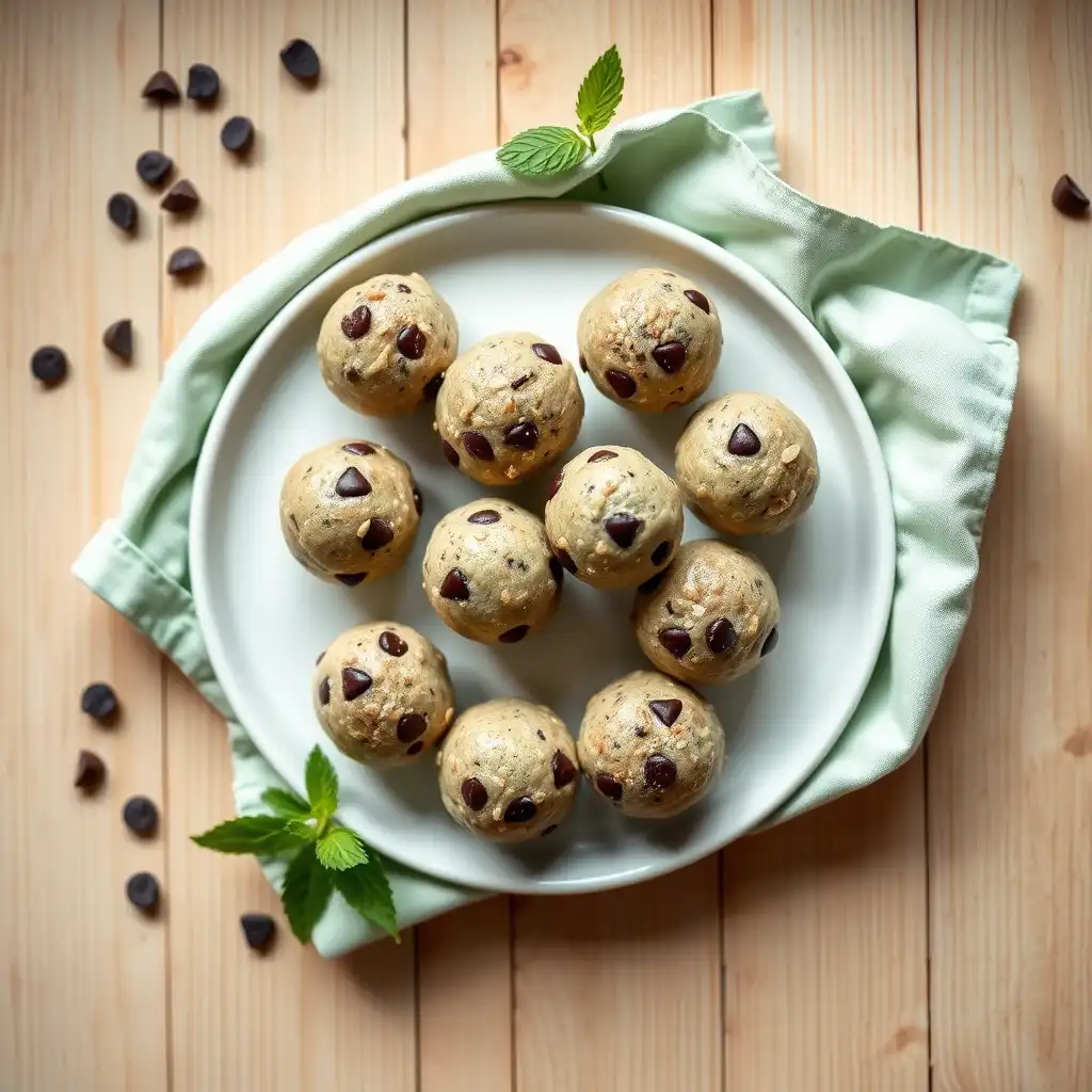 Mint Chocolate Chip Protein Balls