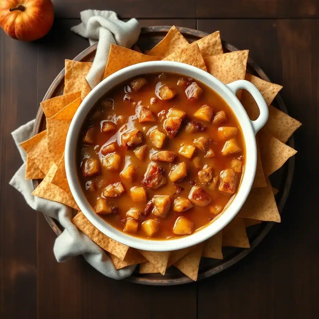 Apple Pie Dip with Cinnamon Tortilla Chips