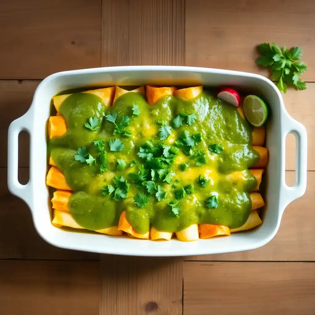 Ultimate Chicken Enchiladas with Green Sauce