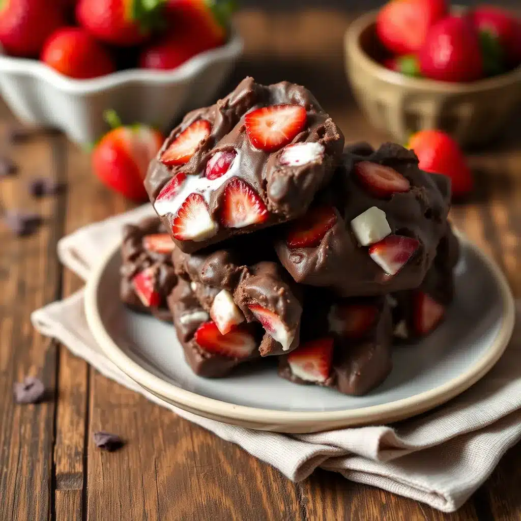 Chocolate Strawberry Yogurt Clusters