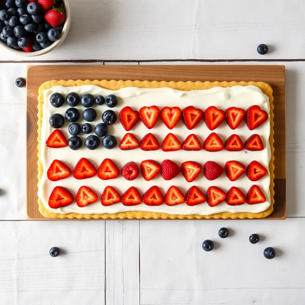 American Flag Fruit Pizza
