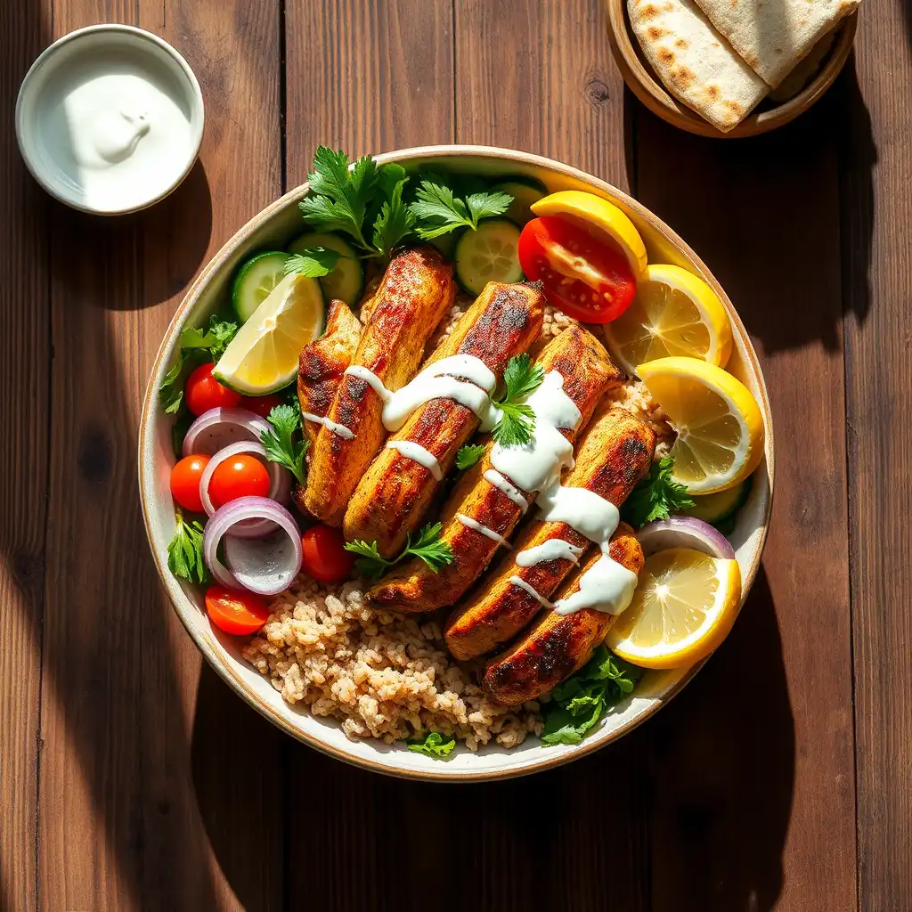 Healthy Chicken Shawarma Bowl