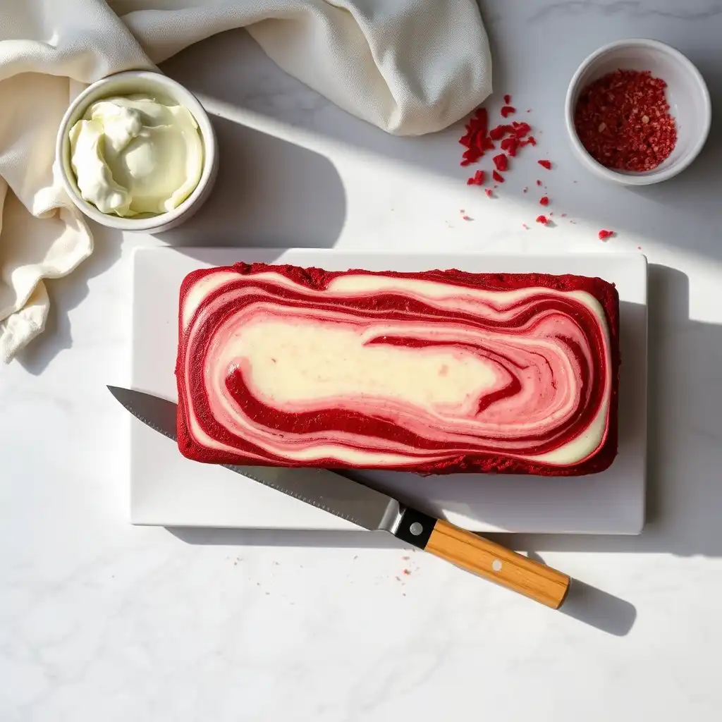 Red Velvet Cheesecake Loaf Cake