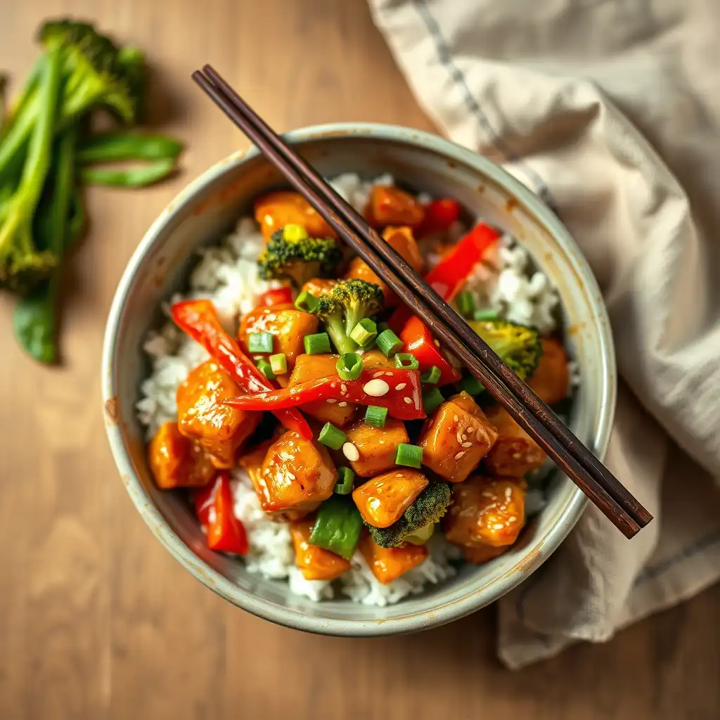 Honey Garlic Chicken Stir Fry