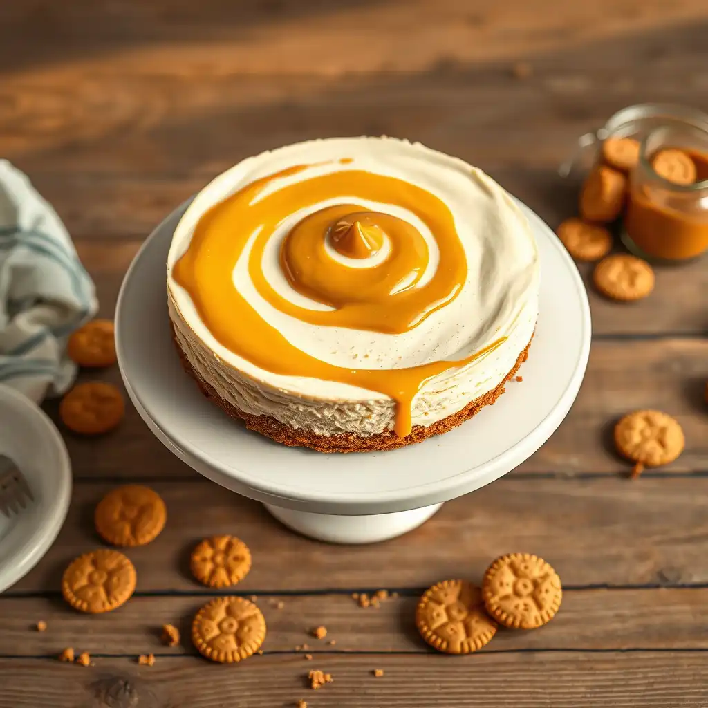 Creamy Biscoff Cheesecake