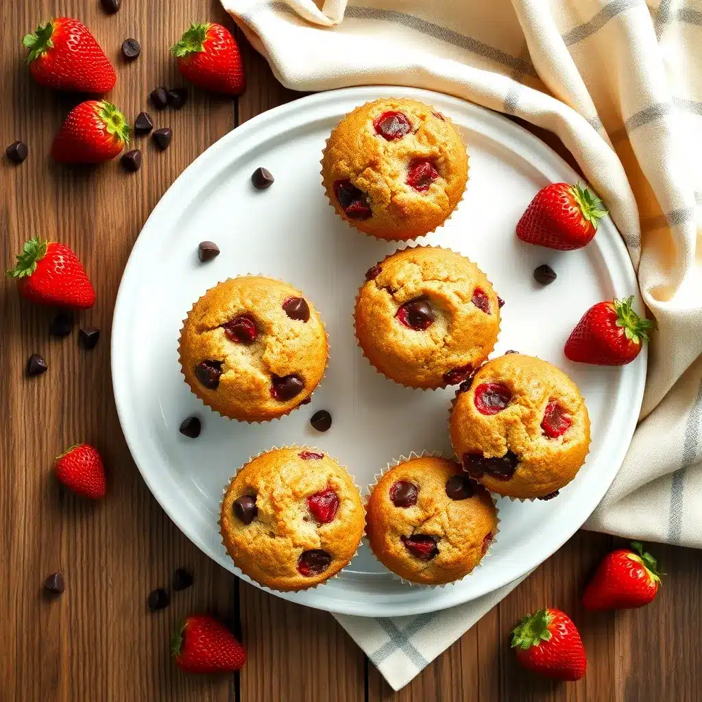 Strawberry Chocolate Chip Muffins