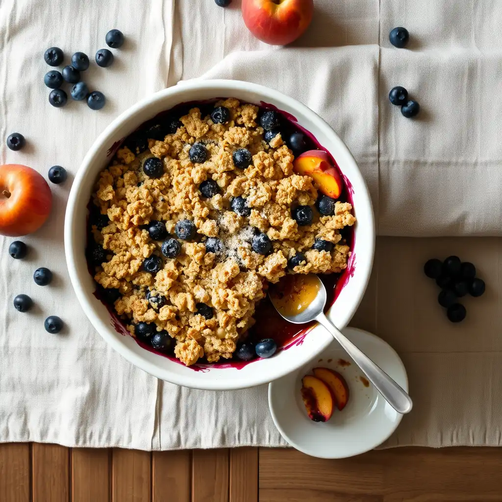 Blueberry Peach Crumble